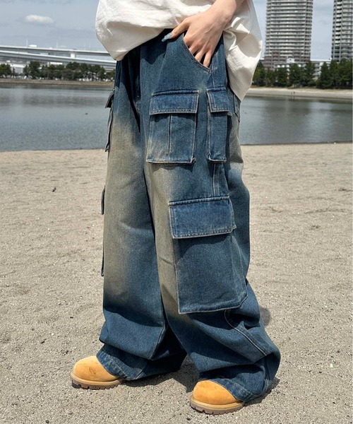 sedacle（セダクル）の「オーバーサイズバギーカーゴデニム（デニム
