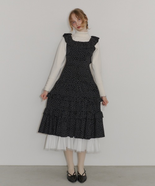 dot × dot many frill onepiece / フリルドットワンピース（ワンピース