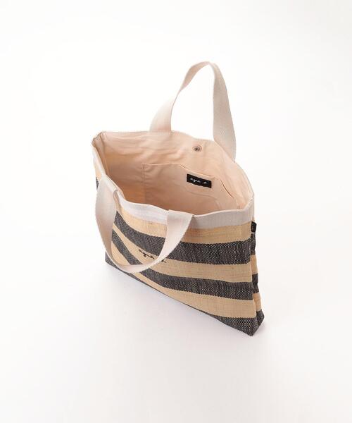 agnes b.（アニエスベー）の「ラフィアトートバッグ (UAX03－01