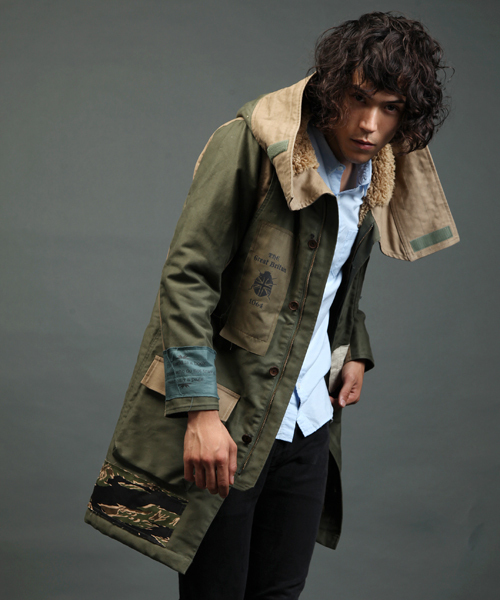 And A（アンドエー）の「ネオパッチグラフモッズコート（And A × DO-LE