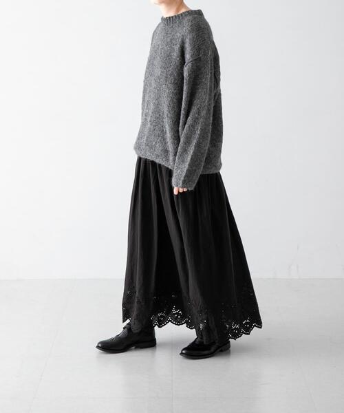 かぐれ（カグレ）の「スカラップ刺繍ギャザースカート（スカート