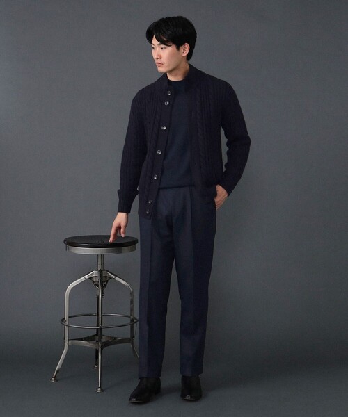 BAFY（バフィー）の「BAFY / 別注 ウール ケーブル スタンドカラー