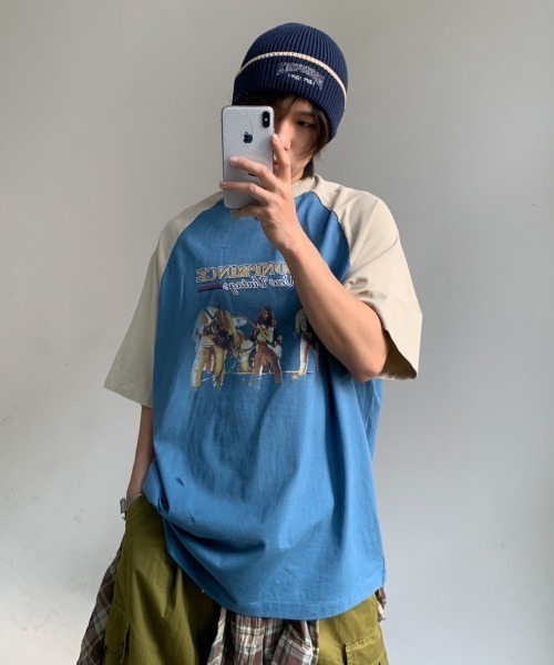 日本別注】 MPオリジナル ビッグシルエット ヴィンテージ加工 ラグラン