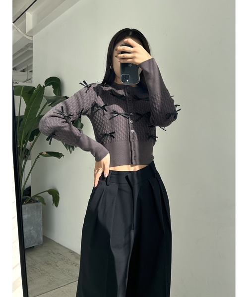 SNIDEL（スナイデル）の「【WEB限定カラーあり】リボンモチーフ