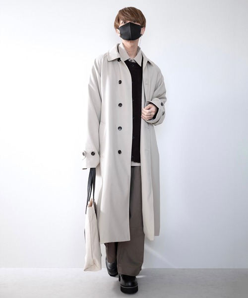 CLEL】Wool Blend Mohair Like Crew Neck Cardigan/ウールブレンド