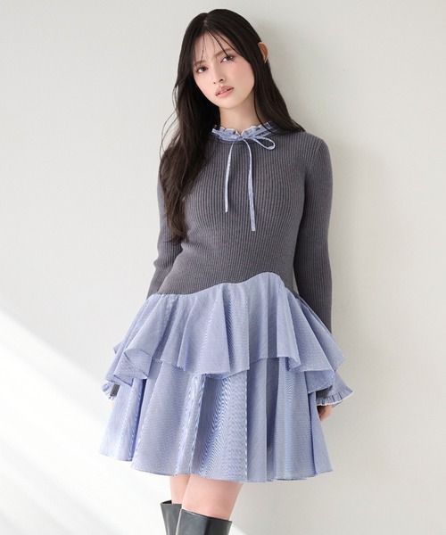 Sustainableドッキングミニニットワンピース（ワンピース）｜SNIDEL