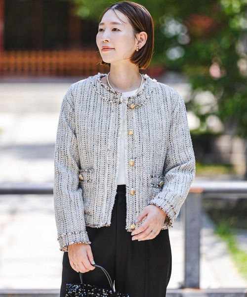 F by ROSSO（エフバイロッソ）の「F by ROSSO ミックスツイードノー