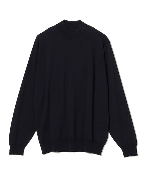別注】JOHN SMEDLEY / ウールコットン 30ゲージ モックネックニット