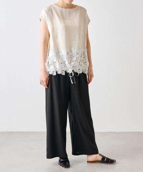 BEARDSLEY（ビアズリー）の「裾レースブラウス（シャツ/ブラウス