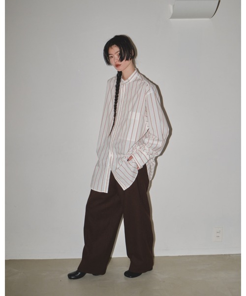 TODAYFUL（トゥデイフル）の「ストライプオーバーシャツ（シャツ