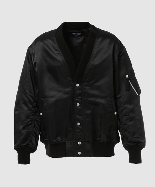 セール】COTTON NYLON TWILL BLOUSON（ノーカラージャケット）｜COMME
