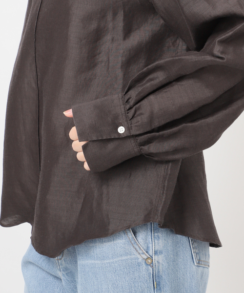 新色/WEB限定/追加2》ラミーリヨセルノーカラーブラウス（シャツ