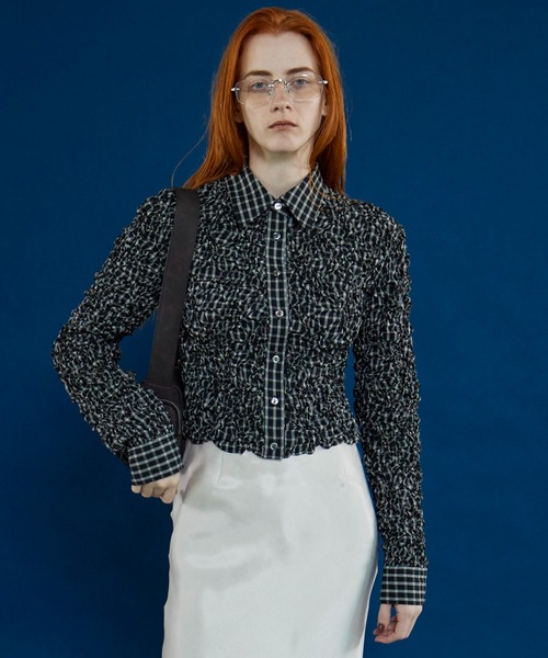 MAISON SPECIAL（メゾンスペシャル）の「Checkered Shirring Short