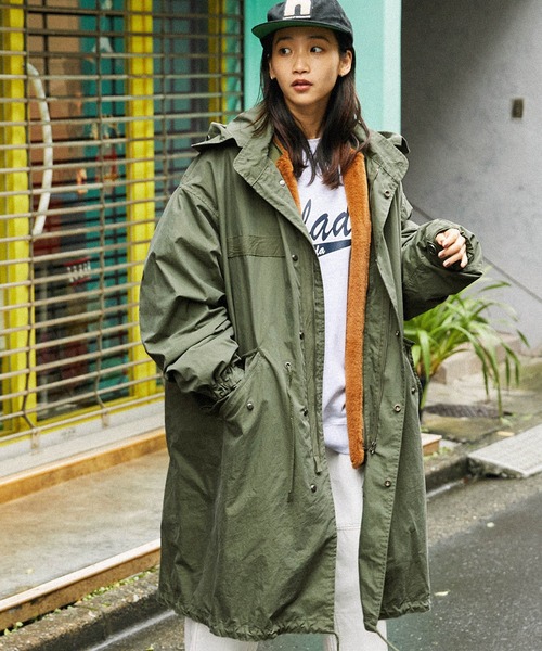 7WAY ファー切替ライナーブルゾン＆フード脱着 ビッグシルエットM-65