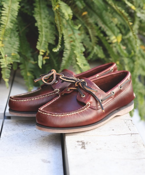 定番】クラシック ツーアイ ボートシューズ メンズ（モカシン/デッキ