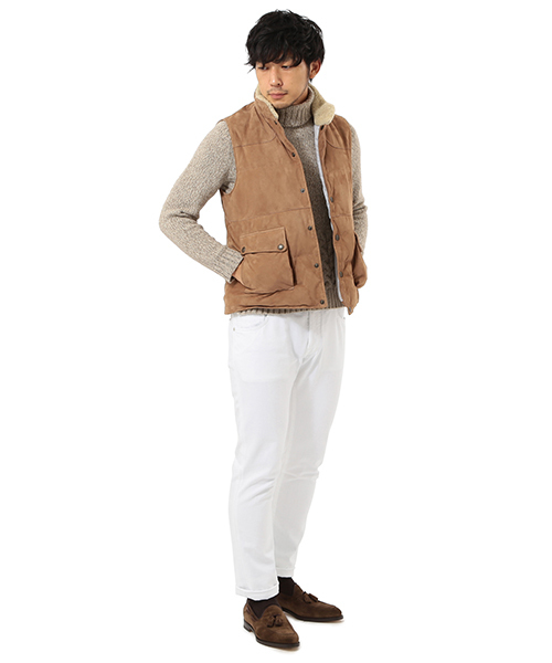 BEAMS F（ビームスエフ）の「CINQUANTA / スエードダウンベスト