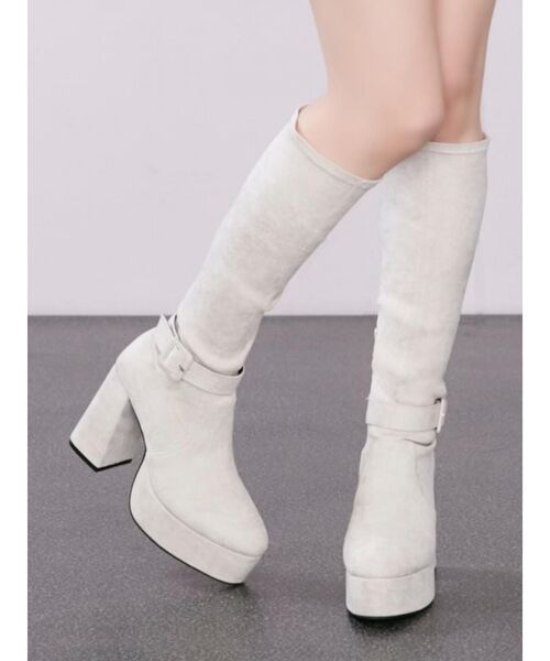 EATME（イートミー）の「バックルベルトロングブーツ（ブーツ）」 - WEAR