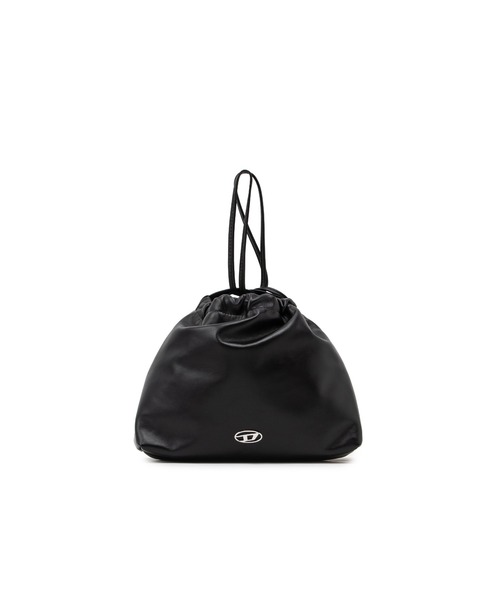 DIESEL（ディーゼル）の「メンズ レザー ドローストリング ミニバッグ