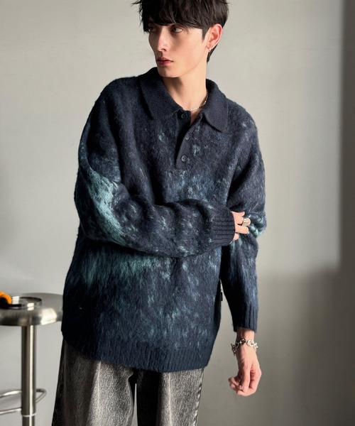 セール】「まるで毛布。」モヘアライクシャギー素材オーバーサイズ