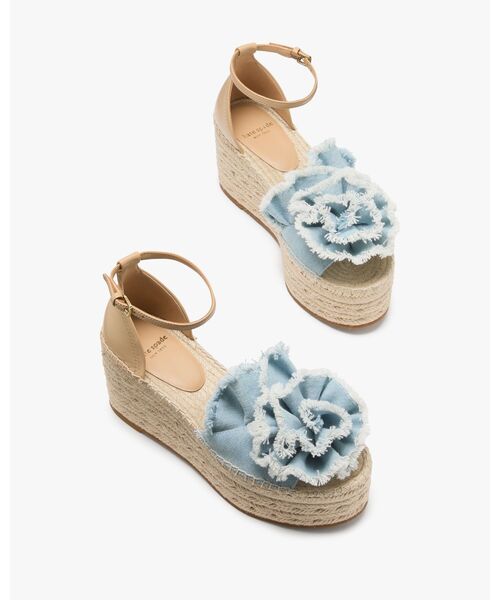 フローリッシュ エスパドリーユ ウェッジ サンダル（サンダル）｜kate