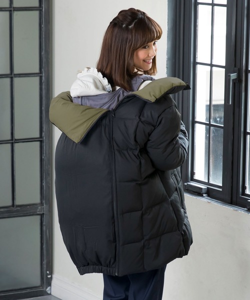 SweetMommy（スウィートマミー）の「配色使い リバーシブル ダウンママ