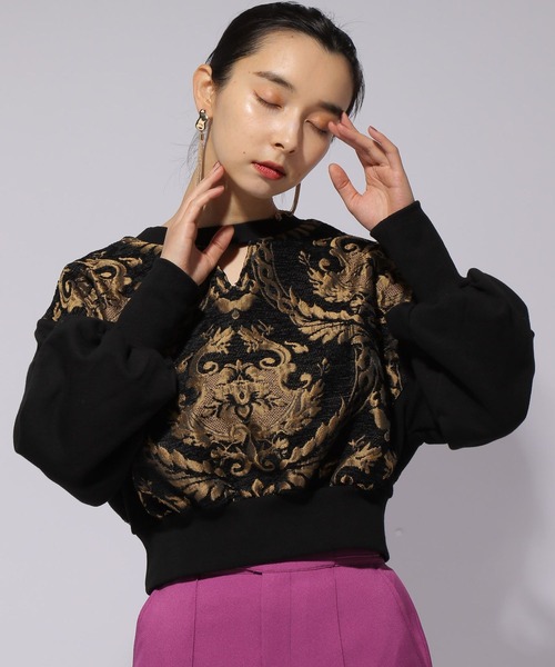 HARE（ハレ）の「2WAYゴブランキリカエプルオーバー(HARE)（スウェット