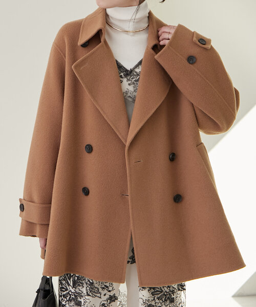 Omekashi（オメカシ）の「ダブルフェイスPコート（ピーコート）」 - WEAR