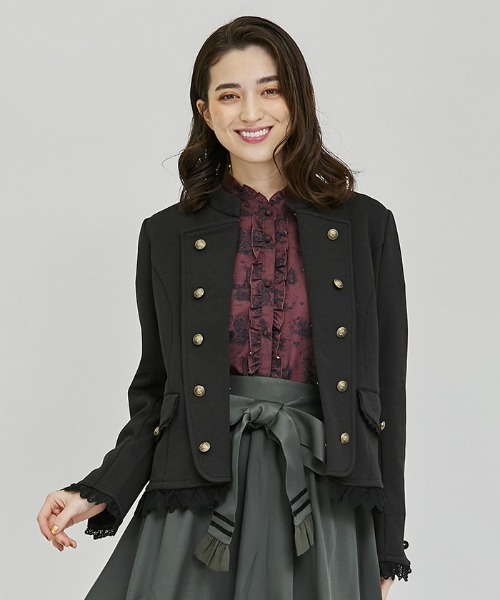 axes femme（アクシーズファム）の「ナポレオン風ストレッチJK（ノー