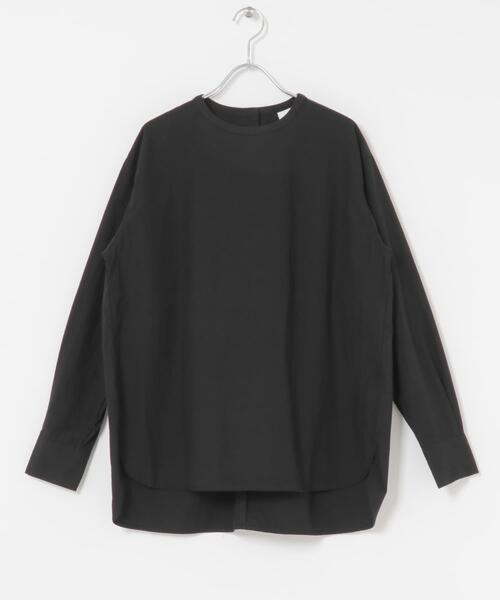 コットンクルーネックプルオーバーシャツ（シャツ/ブラウス）｜かぐれ