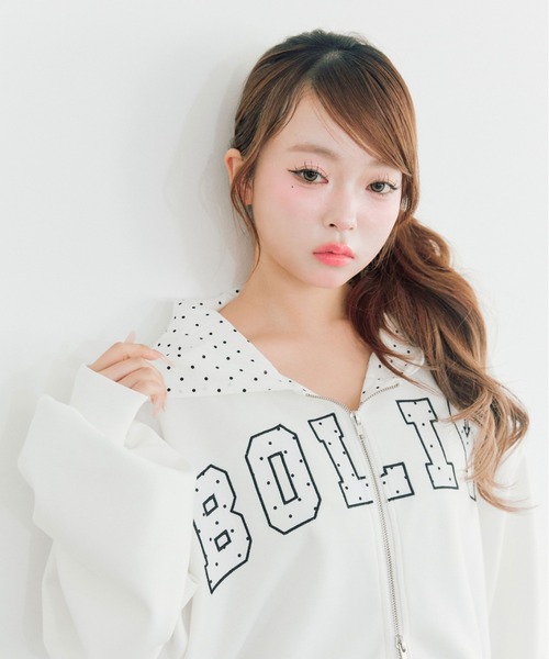 セール】パッチワークロゴZIPパーカー（パーカー）｜OLIVE des OLIVE