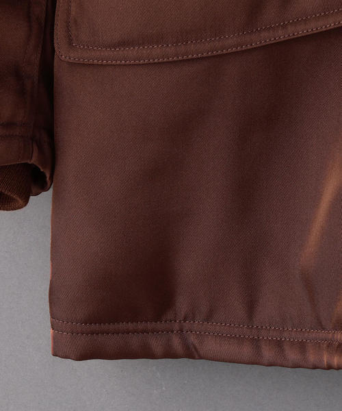 6（ロク）の「＜6(ROKU)＞BOA COLLAR ZIP COAT/コート（ミリタリー