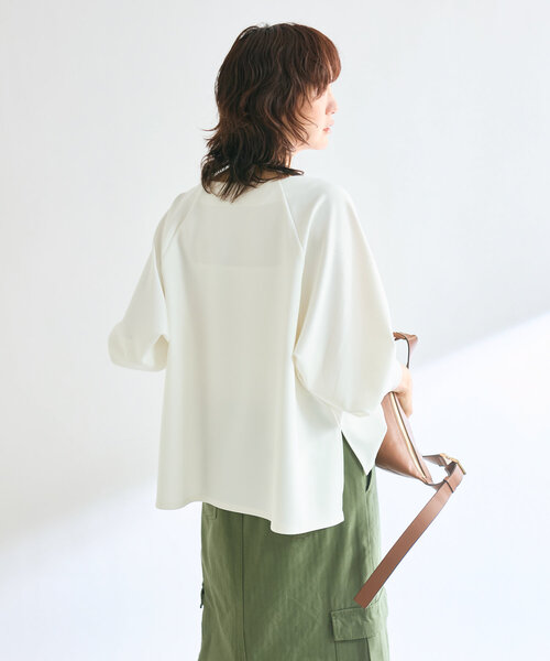 RIVE DROITE（リヴドロワ）の「【オンオフ着れる】キーネック