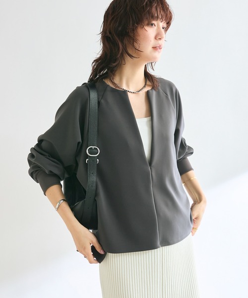 RIVE DROITE（リヴドロワ）の「【オンオフ着れる】キーネック