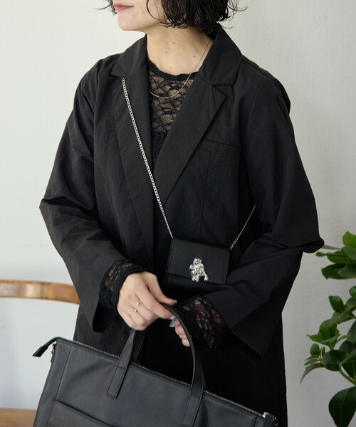 本革》フラップマイクロショルダーバッグ（その他）｜ear PAPILLONNER