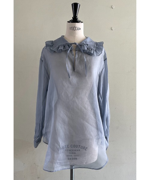 Heriter（エリテ）の「オーガンジーフリルカラーブラウス（シャツ