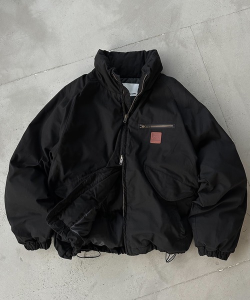 ライトダック中綿ボリュームスタンドネックブルゾン（ブルゾン