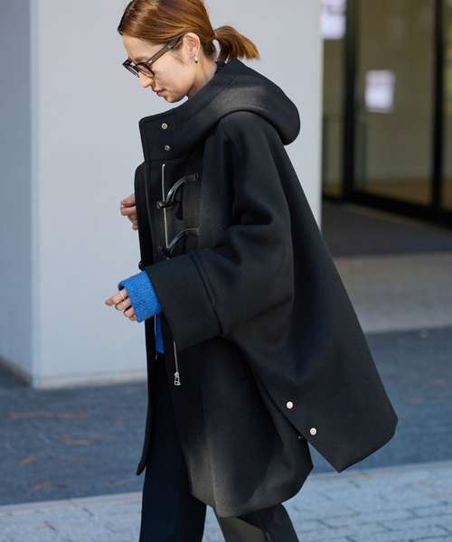 FRAMeWORK（フレームワーク）の「メルトンダッフルポンチョコート