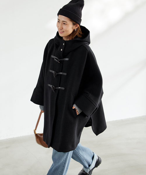 FRAMeWORK（フレームワーク）の「メルトンダッフルポンチョコート