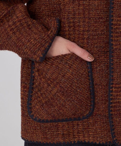 MACPHEE（マカフィー）の「チェックスパーク クルーネックジャケット