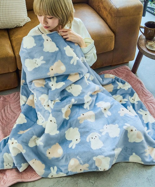 セール】スワンネルアニマルブランケット 100×140cm（ブランケット