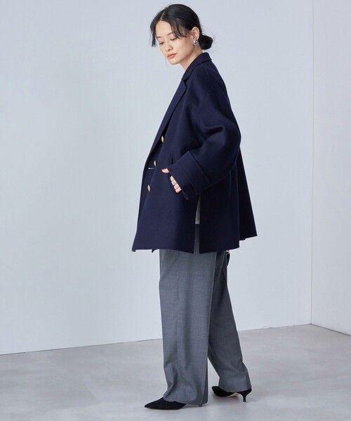 SHIPS（シップス）の「ハミルトン ウール リバー ミディ コート