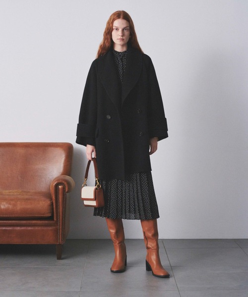 Mila Owen（ミラオーウェン）の「接結ハーフ丈Aラインコート（その他