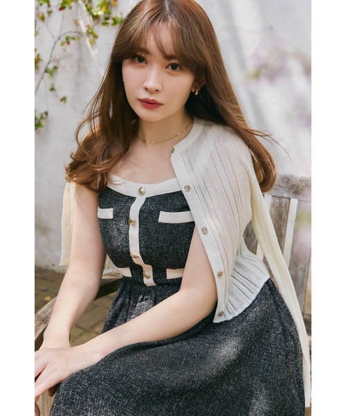 Random Ribbed Knit Cardigan（カーディガン/ボレロ）｜Her lip to