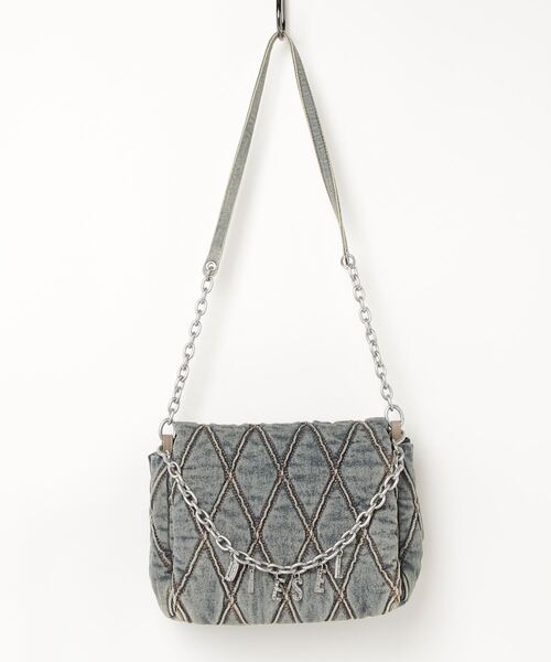 レディース デニム キルティング ショルダーバッグM（ショルダーバッグ