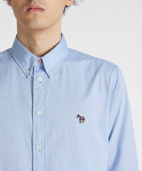 Sports Stripe Zebra” ワンポイント 長袖シャツ / 553114 599RN