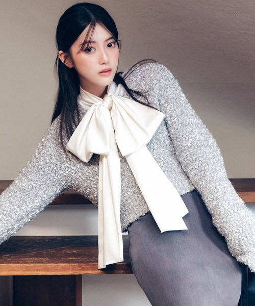 セール】ビッグボウタイブラウス（シャツ/ブラウス）｜FRAY I.D