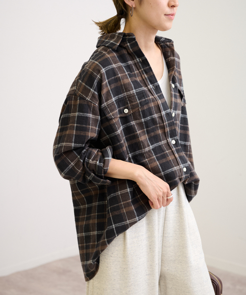 FRAMeWORK（フレームワーク）の「ネルチェックシャツ（シャツ/ブラウス