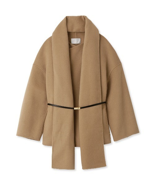 CELFORD（セルフォード）の「ミドル丈リバーコート（ノーカラーコート