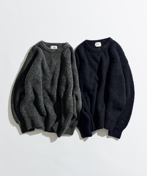 CREW NECK RIB KNIT / クルーネックリブニット（ニット/セーター