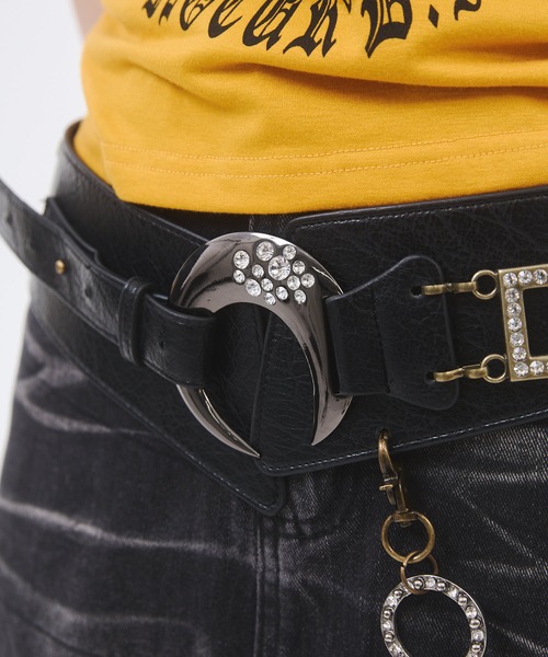 セール】ムーンバックルベルト レオパード柄（ベルト）｜d.i.a.